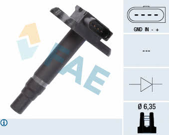 FAE 80239 Ignition coil 80239: Buy near me in Poland at 2407.PL - Good price!