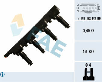 FAE 80257 Ignition coil 80257: Buy near me in Poland at 2407.PL - Good price!