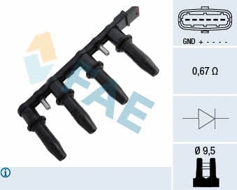 FAE 80291 Ignition coil 80291: Buy near me in Poland at 2407.PL - Good price!