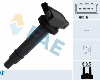 FAE 80301 Ignition coil 80301: Buy near me in Poland at 2407.PL - Good price!