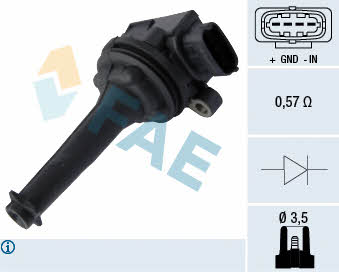 FAE 80302 Ignition coil 80302: Buy near me in Poland at 2407.PL - Good price!