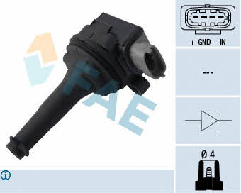 FAE 80304 Ignition coil 80304: Buy near me in Poland at 2407.PL - Good price!