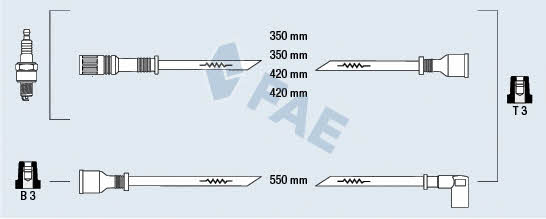 FAE 83210 Ignition cable kit 83210: Buy near me in Poland at 2407.PL - Good price!