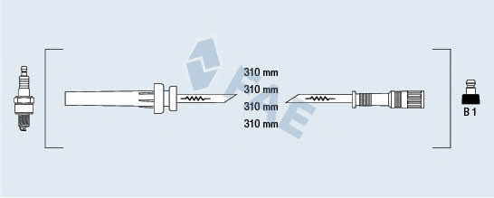 FAE 83984 Ignition cable kit 83984: Buy near me in Poland at 2407.PL - Good price!