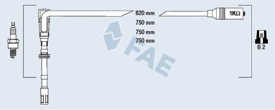 FAE 85065 Провода высоковольтные, комплект 85065: Отличная цена - Купить в Польше на 2407.PL!