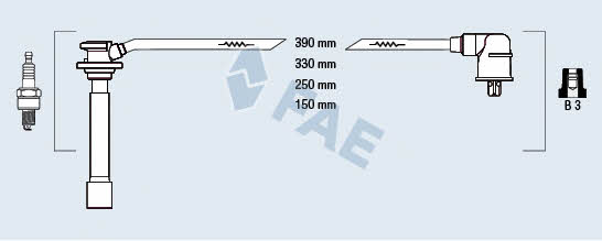 FAE 85146 Ignition cable kit 85146: Buy near me in Poland at 2407.PL - Good price!