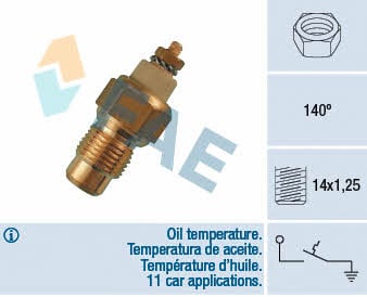 FAE 35190 Engine oil temperature sensor 35190: Buy near me in Poland at 2407.PL - Good price!