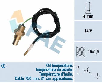 FAE 35230 Engine oil temperature sensor 35230: Buy near me in Poland at 2407.PL - Good price!