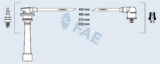 FAE 85394 Провода высоковольтные, комплект 85394: Отличная цена - Купить в Польше на 2407.PL!
