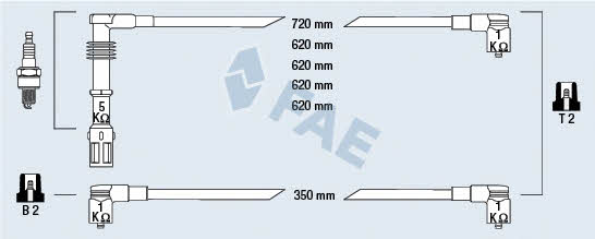 FAE 85680 Zündkabel kit 85680: Kaufen Sie zu einem guten Preis in Polen bei 2407.PL!