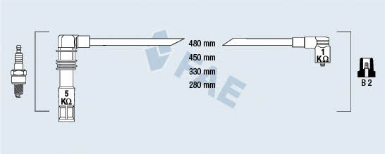 FAE 85696 Провода высоковольтные, комплект 85696: Отличная цена - Купить в Польше на 2407.PL!