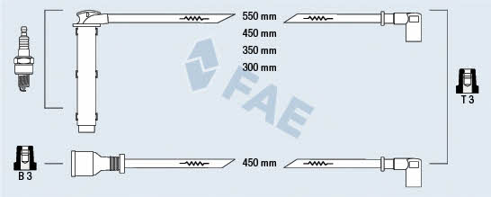 FAE 85765 Ignition cable kit 85765: Buy near me in Poland at 2407.PL - Good price!