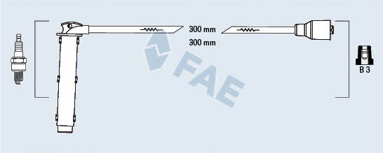 FAE 85766 Ignition cable kit 85766: Buy near me in Poland at 2407.PL - Good price!