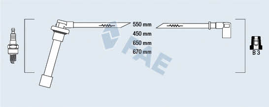 FAE 85821 Zündkabel kit 85821: Kaufen Sie zu einem guten Preis in Polen bei 2407.PL!