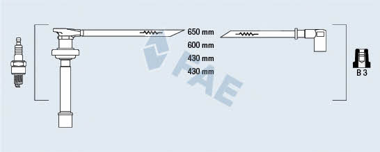 FAE 85861 Ignition cable kit 85861: Buy near me in Poland at 2407.PL - Good price!