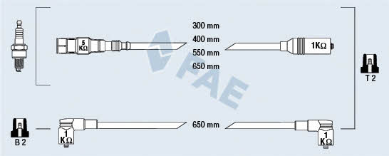 FAE 85865 Ignition cable kit 85865: Buy near me in Poland at 2407.PL - Good price!