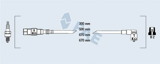 FAE 85875 Ignition cable kit 85875: Buy near me in Poland at 2407.PL - Good price!