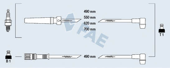 FAE 85970 Ignition cable kit 85970: Buy near me in Poland at 2407.PL - Good price!