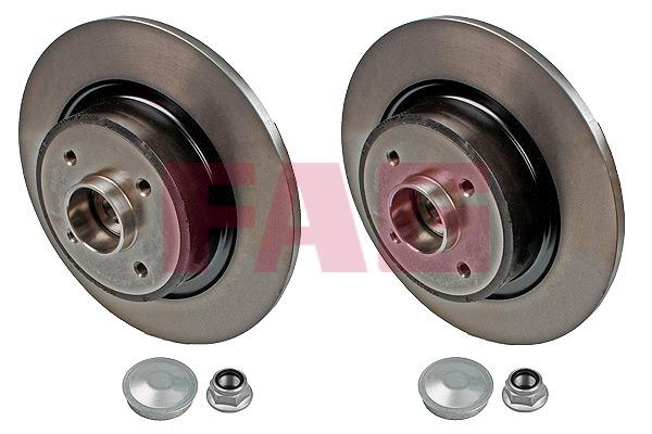FAG 713 5307 50 Rear brake disc, non-ventilated 713530750: Buy near me in Poland at 2407.PL - Good price!