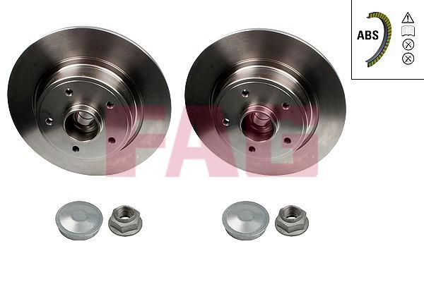 FAG 713 5309 40 Rear brake disc, non-ventilated 713530940: Buy near me in Poland at 2407.PL - Good price!