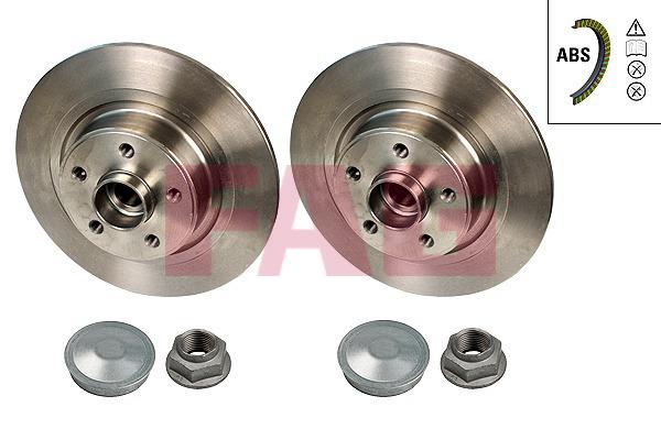 FAG 713 5309 60 Rear brake disc, non-ventilated 713530960: Buy near me in Poland at 2407.PL - Good price!