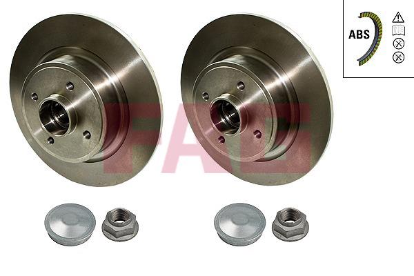 FAG 713 5310 10 Rear brake disc, non-ventilated 713531010: Buy near me in Poland at 2407.PL - Good price!