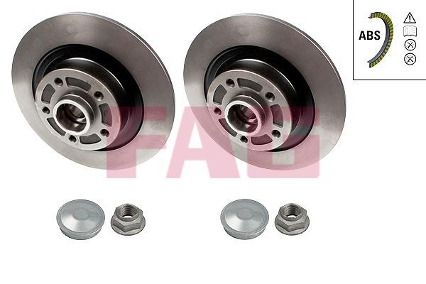 FAG 713 5310 50 Rear brake disc, non-ventilated 713531050: Buy near me in Poland at 2407.PL - Good price!