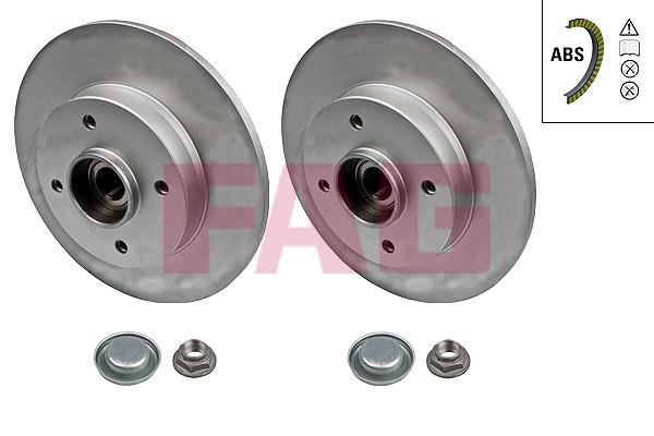 FAG 713 5405 90 Rear brake disc, non-ventilated 713540590: Buy near me in Poland at 2407.PL - Good price!