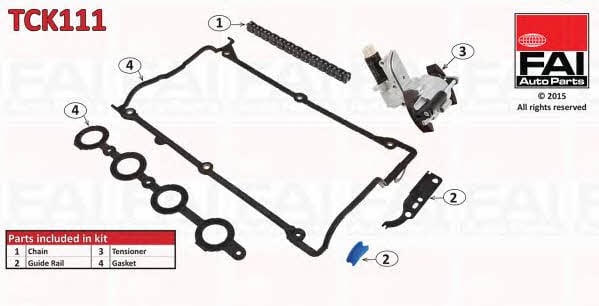 FAI TCK111 Timing chain kit TCK111: Buy near me at 2407.PL in Poland at an Affordable price!