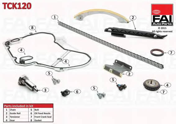 FAI TCK120 Timing chain kit TCK120: Buy near me at 2407.PL in Poland at an Affordable price!