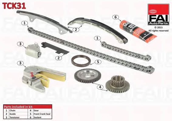 FAI TCK31 Timing chain kit TCK31: Buy near me at 2407.PL in Poland at an Affordable price!