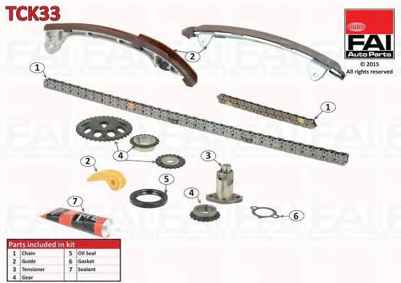 FAI TCK33 Timing chain kit TCK33: Buy near me at 2407.PL in Poland at an Affordable price!