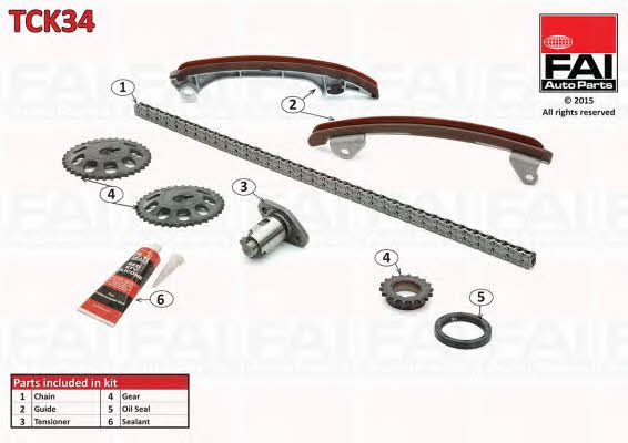 FAI TCK34 Timing chain kit TCK34: Buy near me in Poland at 2407.PL - Good price!