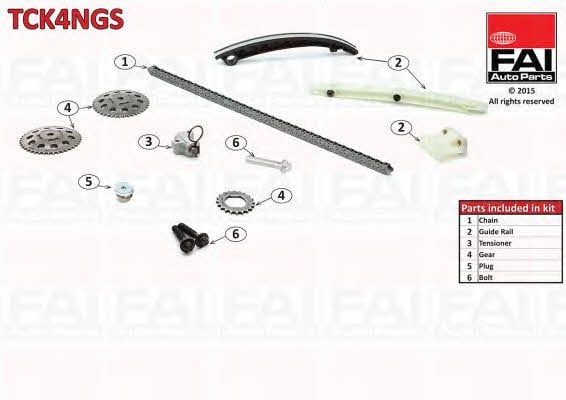 FAI TCK4NGS Timing chain kit TCK4NGS: Buy near me in Poland at 2407.PL - Good price!