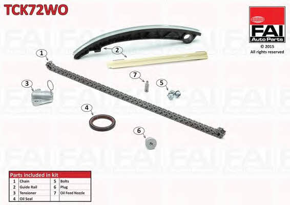 FAI TCK72WO Timing chain kit TCK72WO: Buy near me in Poland at 2407.PL - Good price!
