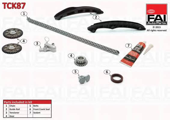 FAI TCK87 Timing chain kit TCK87: Buy near me in Poland at 2407.PL - Good price!