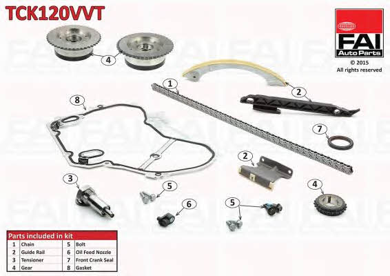 FAI TCK120VVT Timing chain kit TCK120VVT: Buy near me in Poland at 2407.PL - Good price!