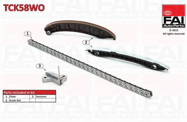 FAI TCK58WO Timing chain kit TCK58WO: Buy near me in Poland at 2407.PL - Good price!
