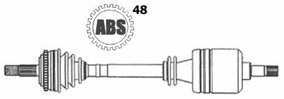 Farcom 121231 Drive shaft 121231: Buy near me in Poland at 2407.PL - Good price!