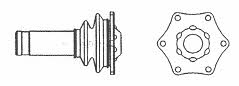 Farcom 134308 CV joint 134308: Buy near me at 2407.PL in Poland at an Affordable price!