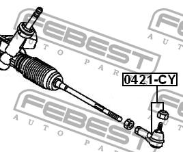Febest Tie rod end – price 47 PLN