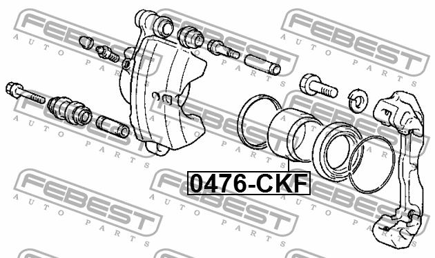 Febest Bremssattelkolben vorne – Preis 49 PLN