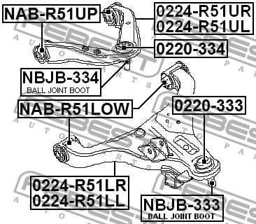 Купити Febest NAB-R51UP за низькою ціною в Польщі!