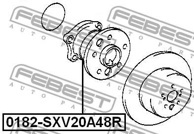 Febest Wheel hub – price 349 PLN