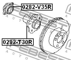 Radnabe hinten Febest 0282-V35R