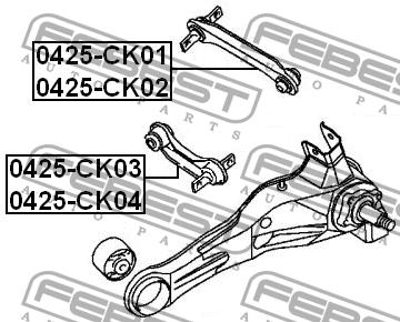 Febest Suspension Arm Rear Lower Right – price 69 PLN