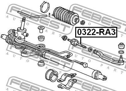 Тяга рульова Febest 0322-RA3