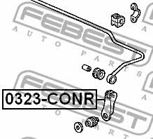 Febest Rear stabilizer bar – price 76 PLN