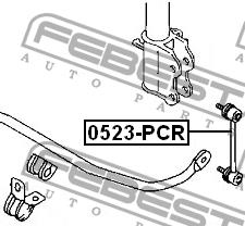 Febest Rear stabilizer bar – price 40 PLN