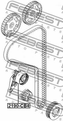 Febest Tensioner pulley, timing belt – price 162 PLN